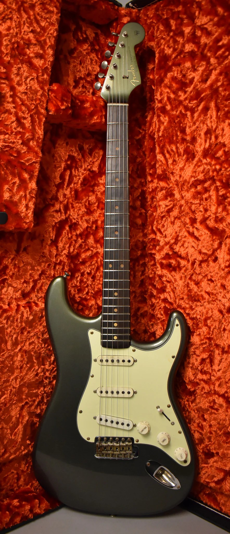 In The Shop: 1964 Fender Stratocaster Charcoal Frost&nbsp;Metallic